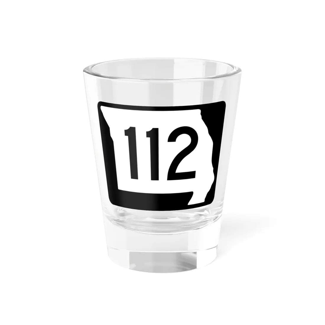 MO-112 (Missouri) (Road Sign) Shot Glass 1.5oz 1.5oz - Go Mug Yourself