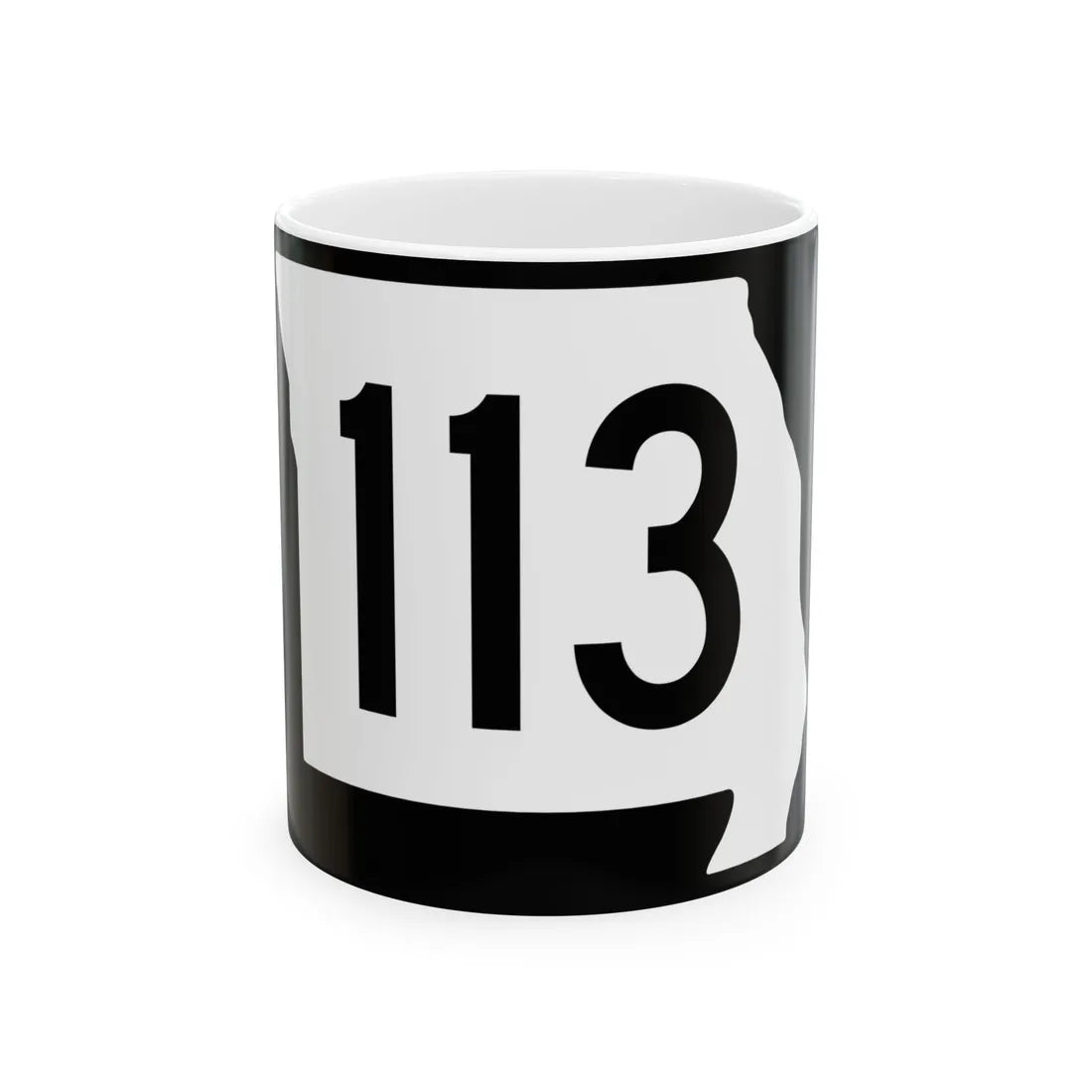 MO-113 (Missouri) (Road Sign) White Coffee Mug 11oz - Go Mug Yourself