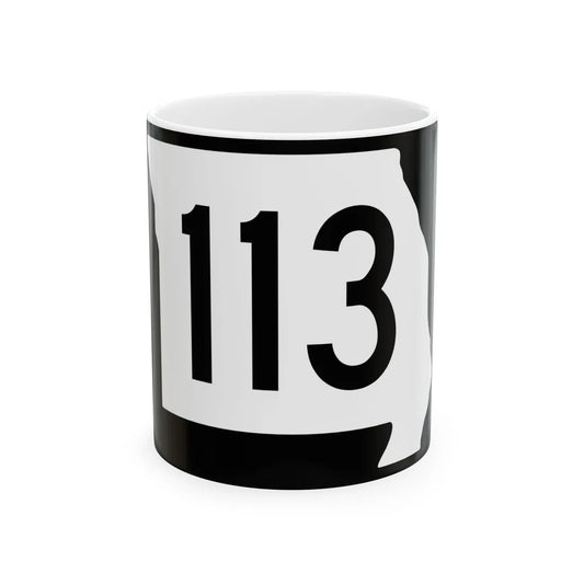 MO-113 (Missouri) (Road Sign) White Coffee Mug 11oz - Go Mug Yourself