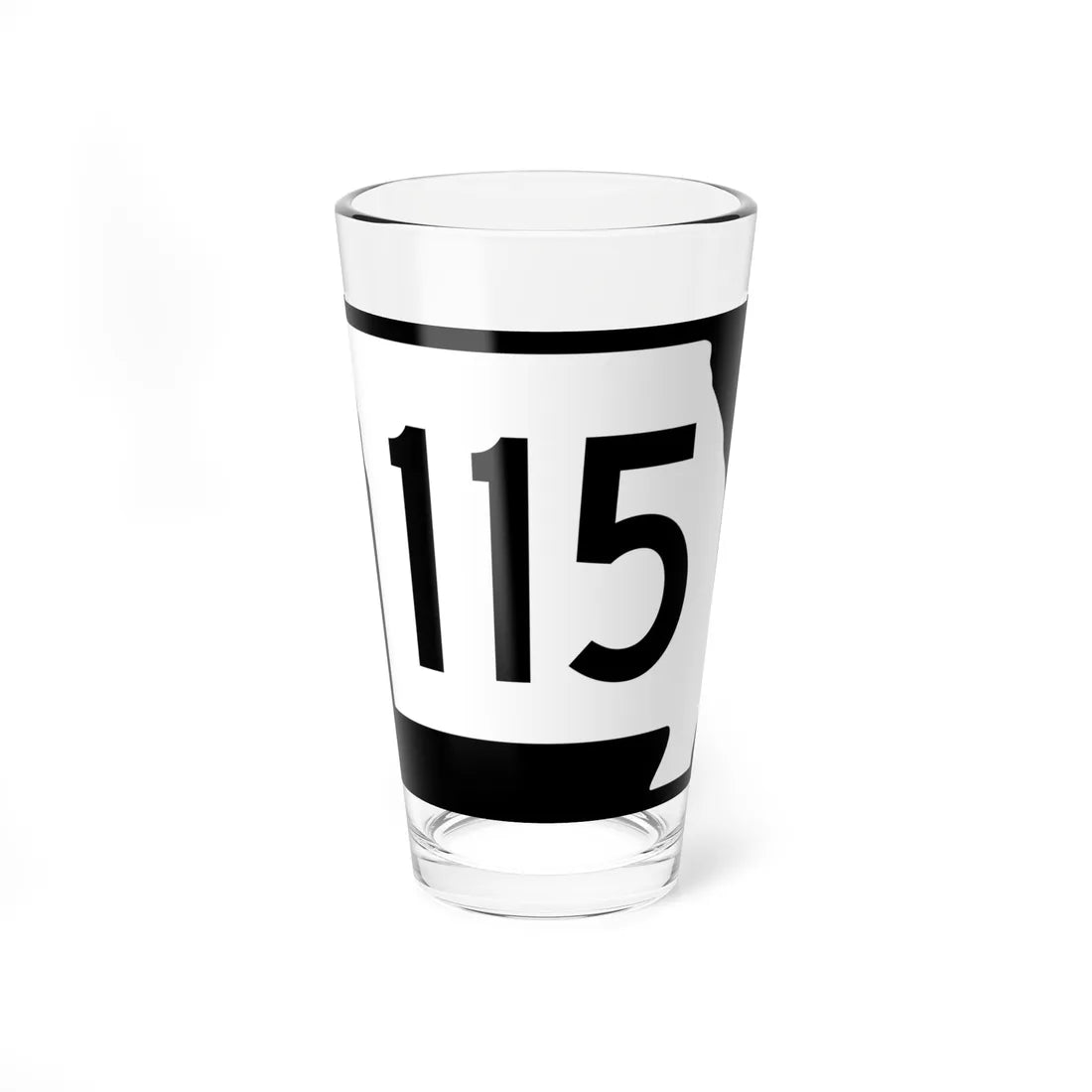 MO-115 (Missouri) (Road Sign) Pint Glass 16oz 16oz - Go Mug Yourself