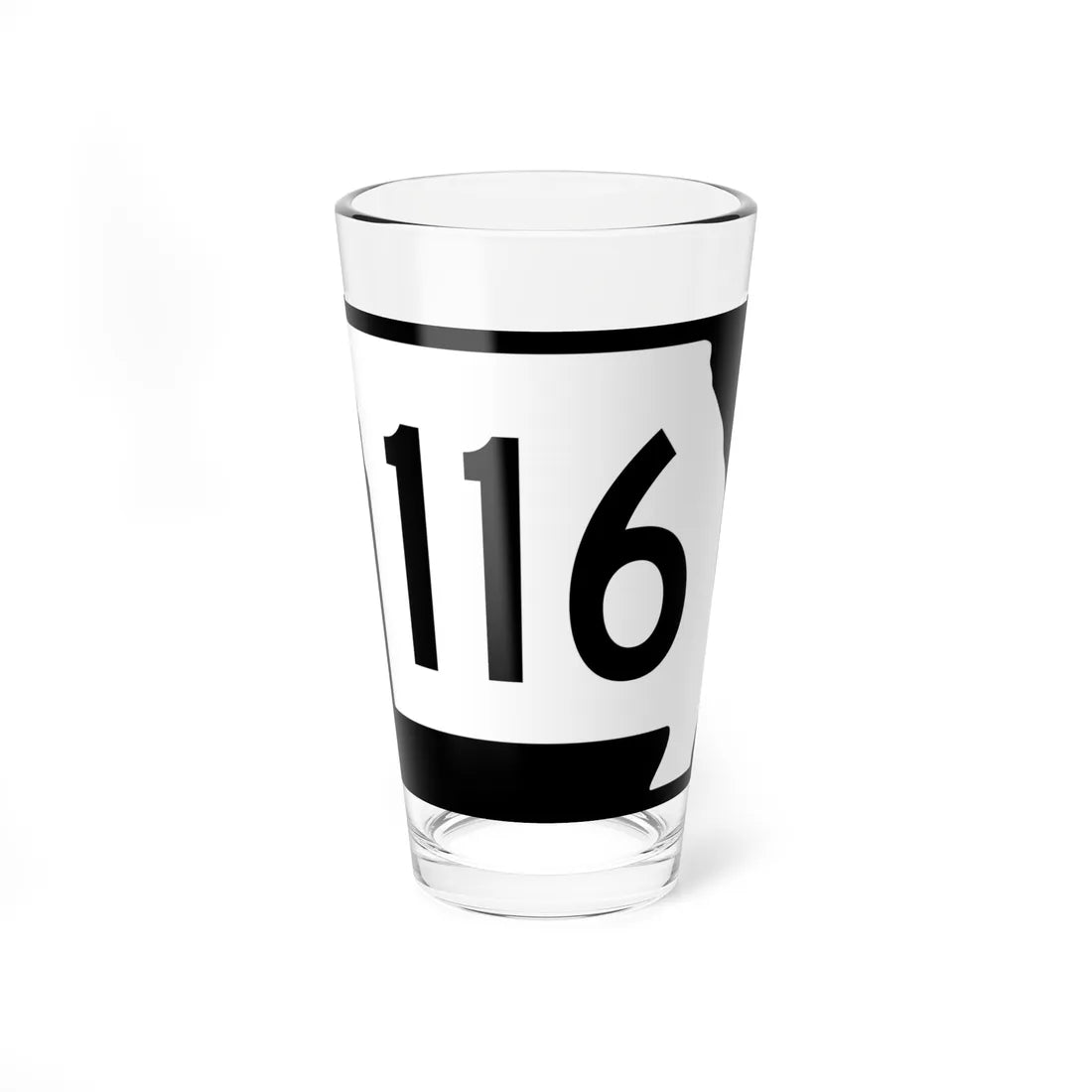 MO-116 (Missouri) (Road Sign) Pint Glass 16oz 16oz - Go Mug Yourself