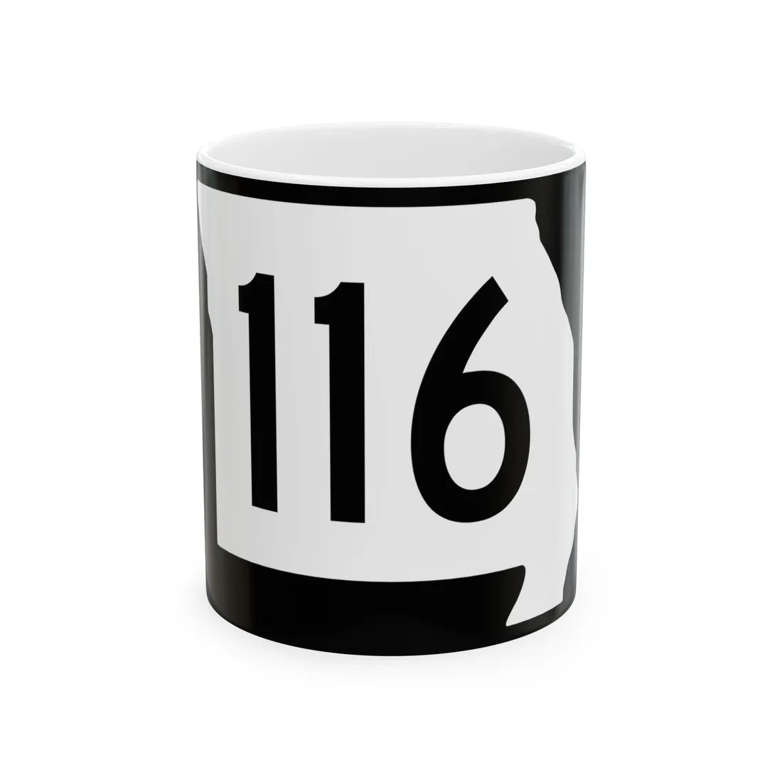 MO-116 (Missouri) (Road Sign) White Coffee Mug 11oz - Go Mug Yourself