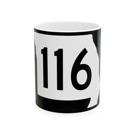 MO-116 (Missouri) (Road Sign) White Coffee Mug 11oz - Go Mug Yourself