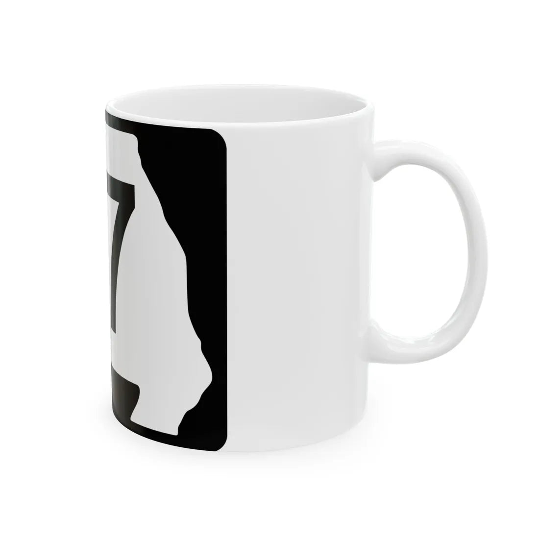 MO-117 (Missouri) (Road Sign) White Coffee Mug - Go Mug Yourself