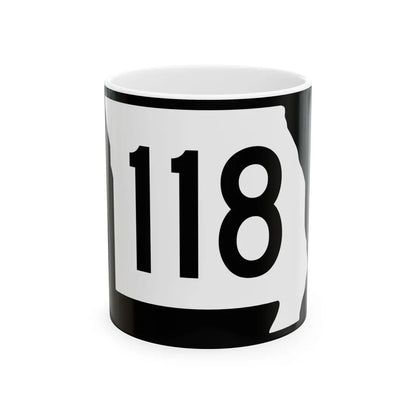 MO-118 (Missouri) (Road Sign) White Coffee Mug 11oz - Go Mug Yourself