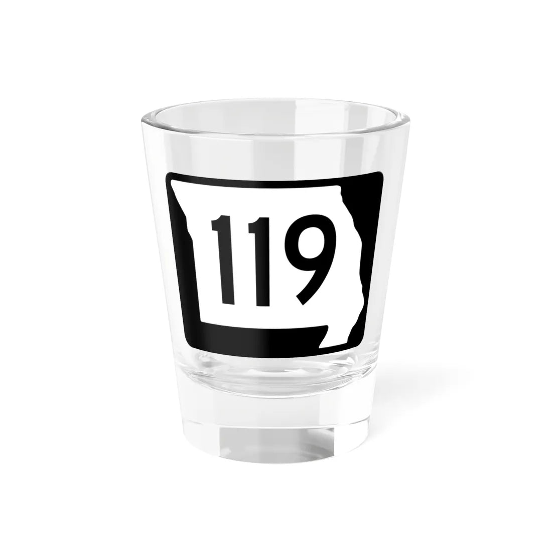 MO-119 (Missouri) (Road Sign) Shot Glass 1.5oz 1.5oz - Go Mug Yourself