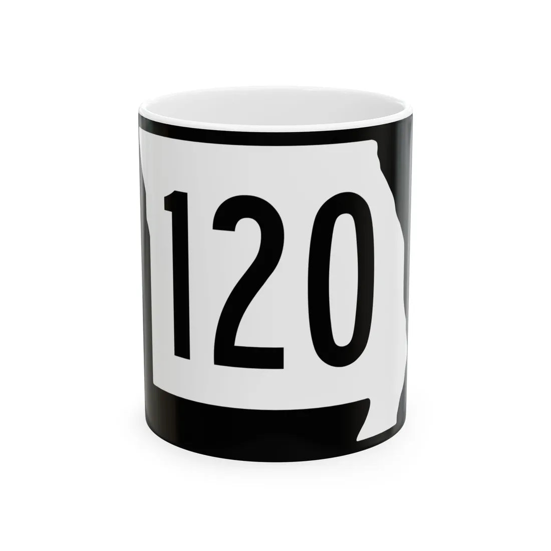MO-120 (Missouri) (Road Sign) White Coffee Mug 11oz - Go Mug Yourself