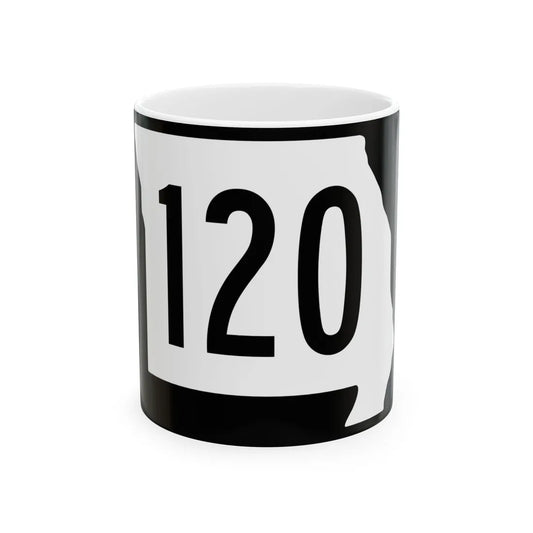 MO-120 (Missouri) (Road Sign) White Coffee Mug 11oz - Go Mug Yourself