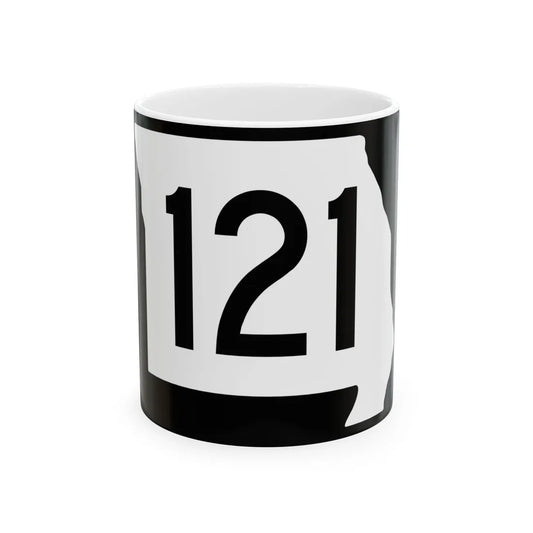 MO-121 (Missouri) (Road Sign) White Coffee Mug 11oz - Go Mug Yourself