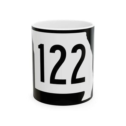MO-122 (Missouri) (Road Sign) White Coffee Mug 11oz - Go Mug Yourself
