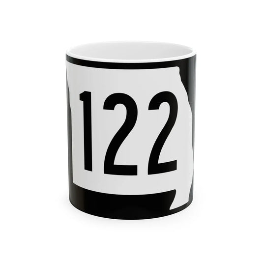 MO-122 (Missouri) (Road Sign) White Coffee Mug 11oz - Go Mug Yourself
