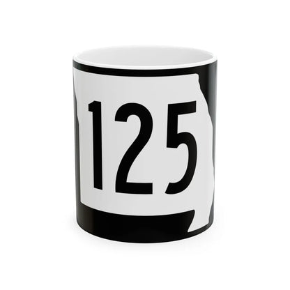 MO-125 (Missouri) (Road Sign) White Coffee Mug 11oz - Go Mug Yourself