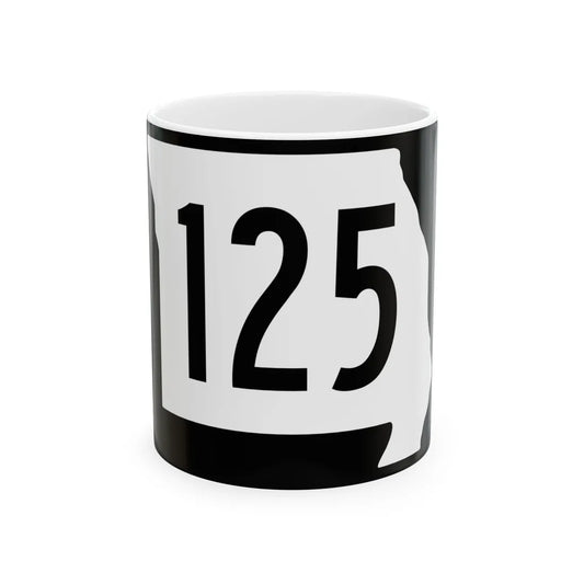 MO-125 (Missouri) (Road Sign) White Coffee Mug 11oz - Go Mug Yourself