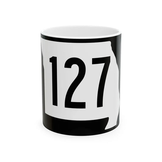 MO-127 (Missouri) (Road Sign) White Coffee Mug 11oz - Go Mug Yourself