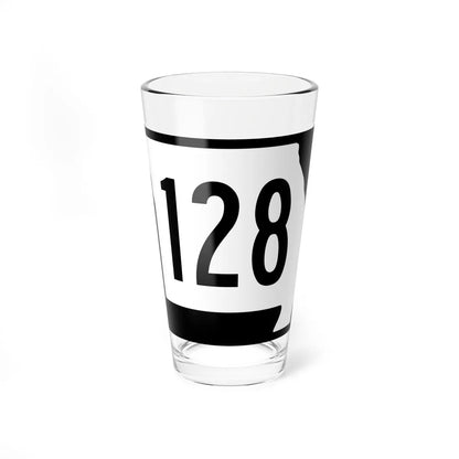 MO-128 (Missouri) (Road Sign) Pint Glass 16oz - Go Mug Yourself