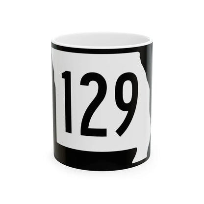 MO-129 (Missouri) (Road Sign) White Coffee Mug 11oz - Go Mug Yourself