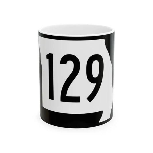 MO-129 (Missouri) (Road Sign) White Coffee Mug 11oz - Go Mug Yourself