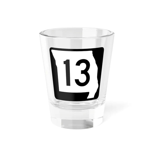 MO-13 (Missouri) (Road Sign) Shot Glass 1.5oz 1.5oz - Go Mug Yourself