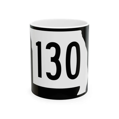 MO-130 (Missouri) (Road Sign) White Coffee Mug 11oz - Go Mug Yourself