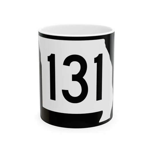 MO-131 (Missouri) (Road Sign) White Coffee Mug 11oz - Go Mug Yourself