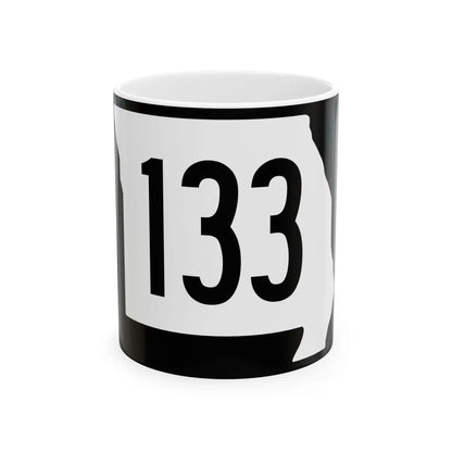 MO-133 (Missouri) (Road Sign) White Coffee Mug 11oz - Go Mug Yourself