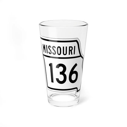 MO-136 1948 (Missouri) (Road Sign) Pint Glass 16oz 16oz - Go Mug Yourself