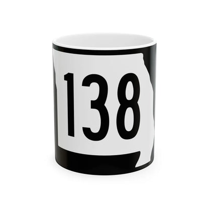 MO-138 (Missouri) (Road Sign) White Coffee Mug 11oz - Go Mug Yourself