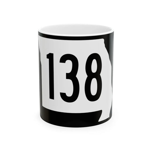 MO-138 (Missouri) (Road Sign) White Coffee Mug 11oz - Go Mug Yourself