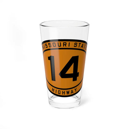 MO-14 1920 (Missouri) (Road Sign) Pint Glass 16oz 16oz - Go Mug Yourself