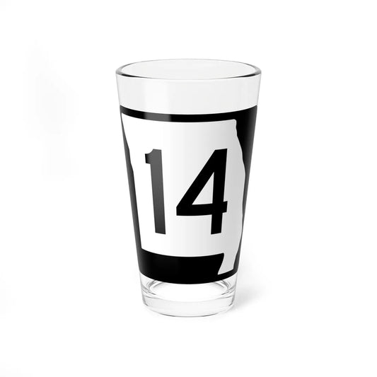 MO-14 (Missouri) (Road Sign) Pint Glass 16oz 16oz - Go Mug Yourself