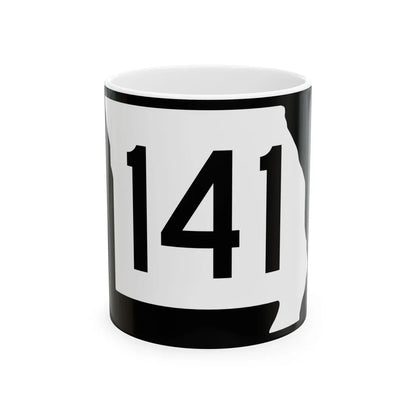 MO-141 (Missouri) (Road Sign) White Coffee Mug 11oz - Go Mug Yourself