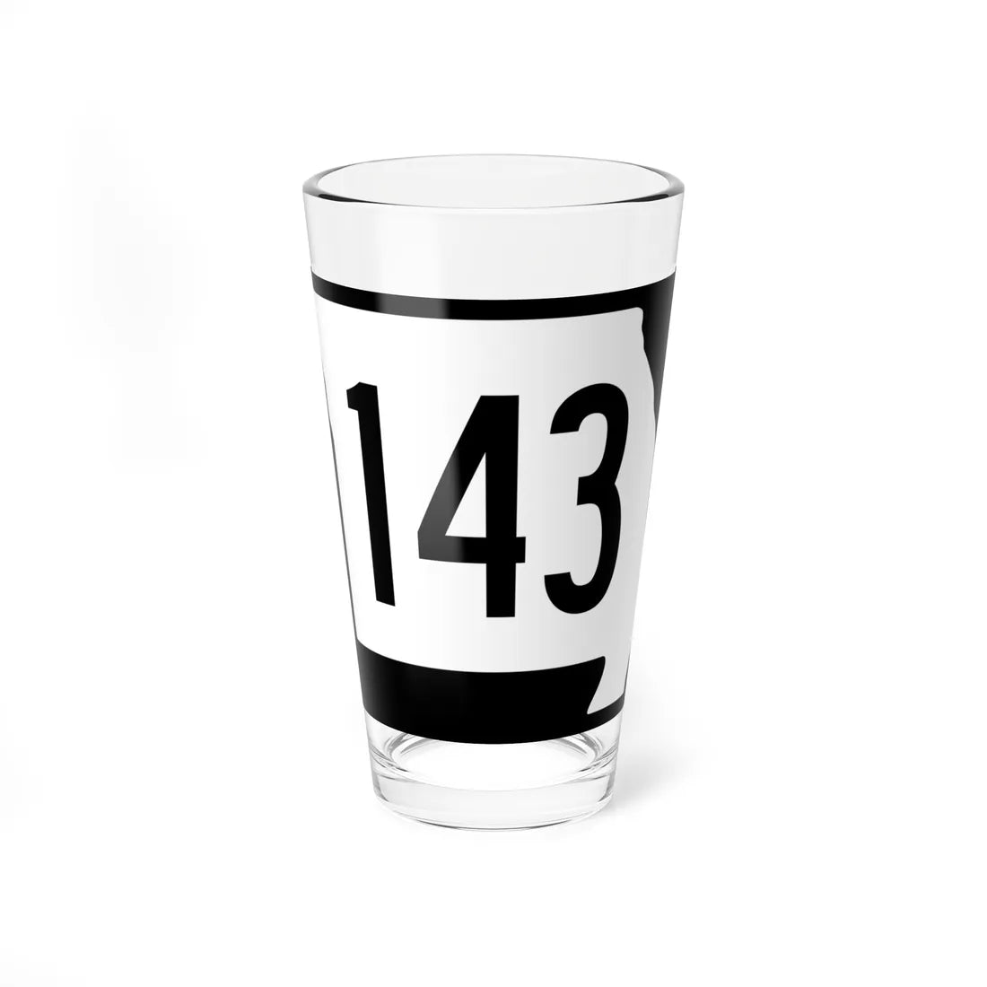 MO-143 (Missouri) (Road Sign) Pint Glass 16oz 16oz - Go Mug Yourself
