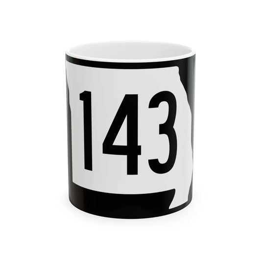 MO-143 (Missouri) (Road Sign) White Coffee Mug 11oz - Go Mug Yourself