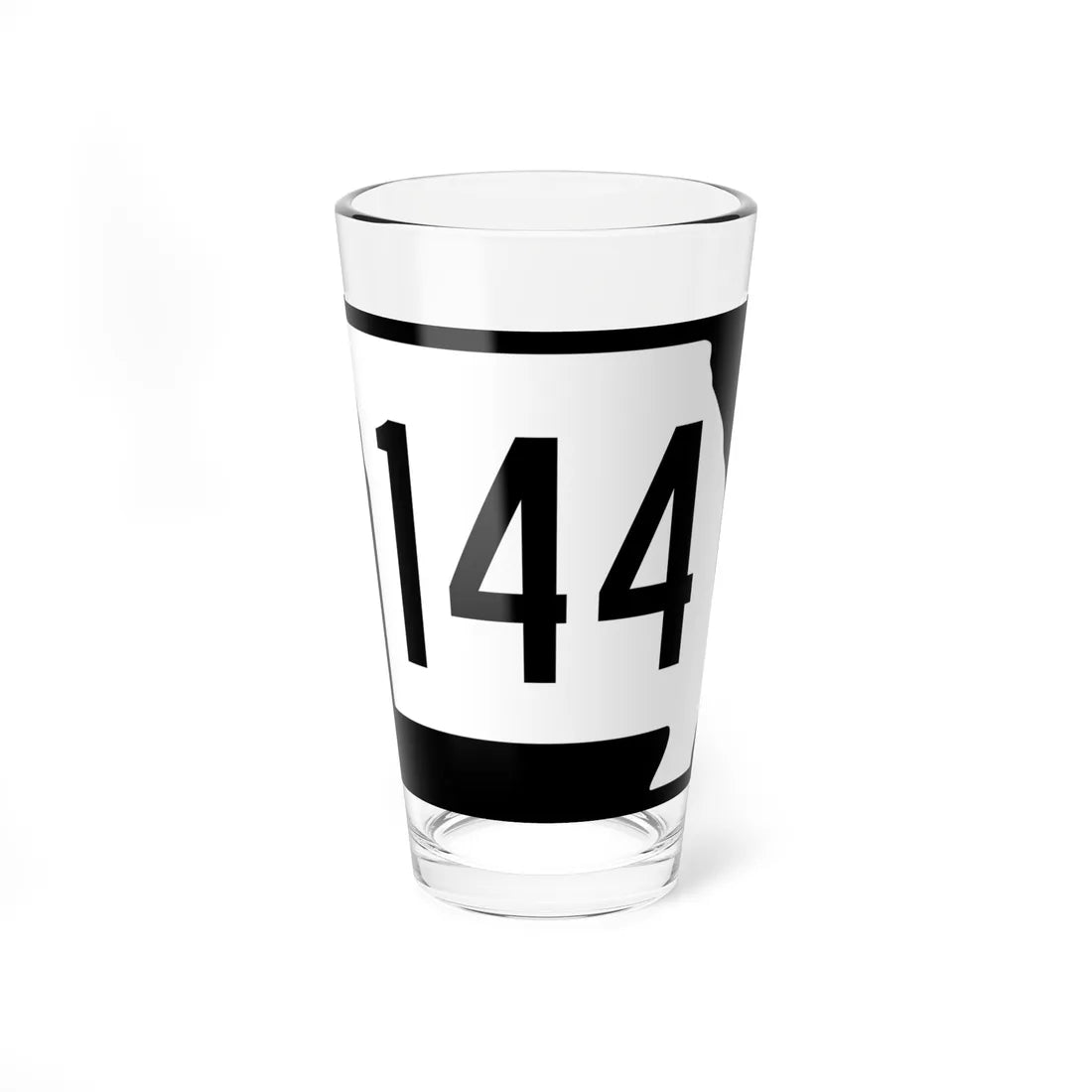 MO-144 (Missouri) (Road Sign) Pint Glass 16oz - Go Mug Yourself