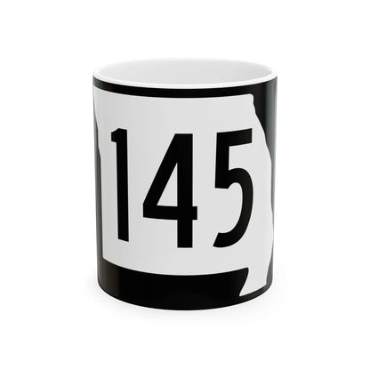 MO-145 (Missouri) (Road Sign) White Coffee Mug 11oz - Go Mug Yourself
