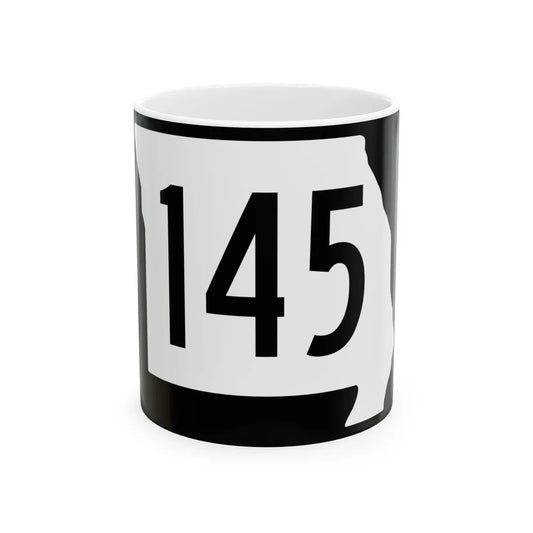 MO-145 (Missouri) (Road Sign) White Coffee Mug 11oz - Go Mug Yourself