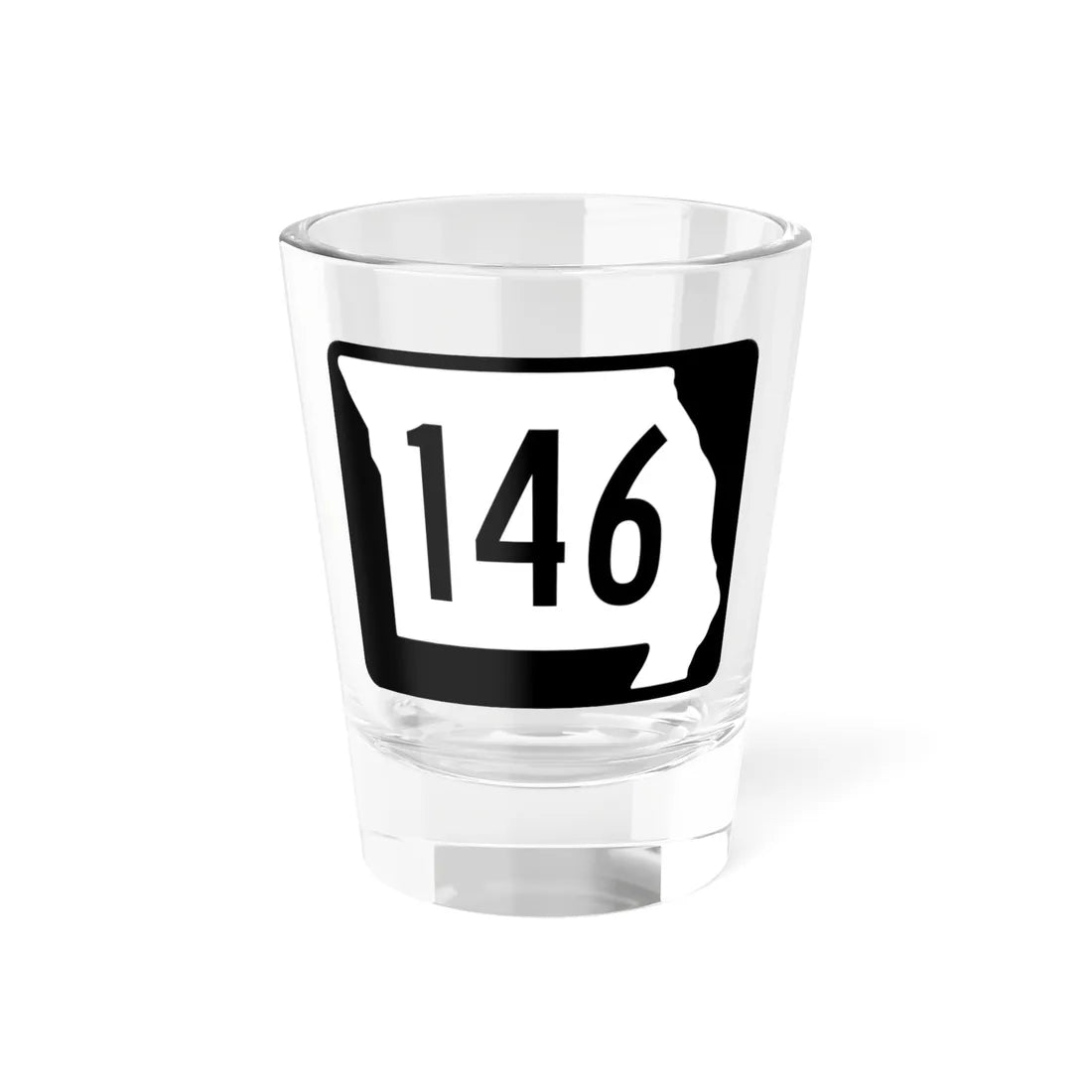MO-146 (Missouri) (Road Sign) Shot Glass 1.5oz 1.5oz - Go Mug Yourself