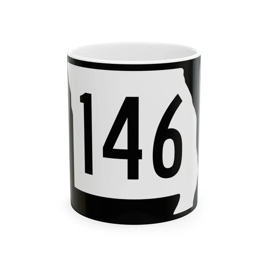 MO-146 (Missouri) (Road Sign) White Coffee Mug 11oz - Go Mug Yourself