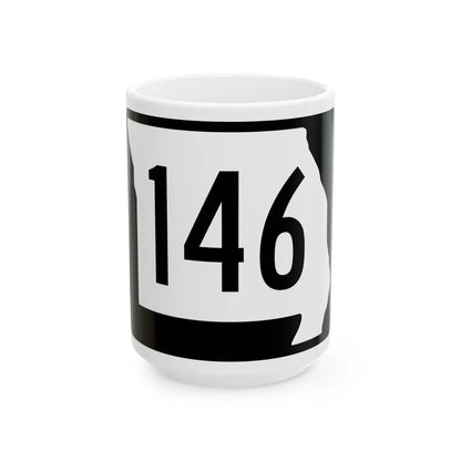 MO-146 (Missouri) (Road Sign) White Coffee Mug 15oz - Go Mug Yourself