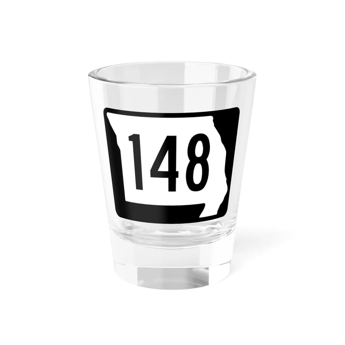 MO-148 (Missouri) (Road Sign) Shot Glass 1.5oz 1.5oz - Go Mug Yourself