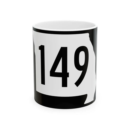 MO-149 (Missouri) (Road Sign) White Coffee Mug 11oz - Go Mug Yourself