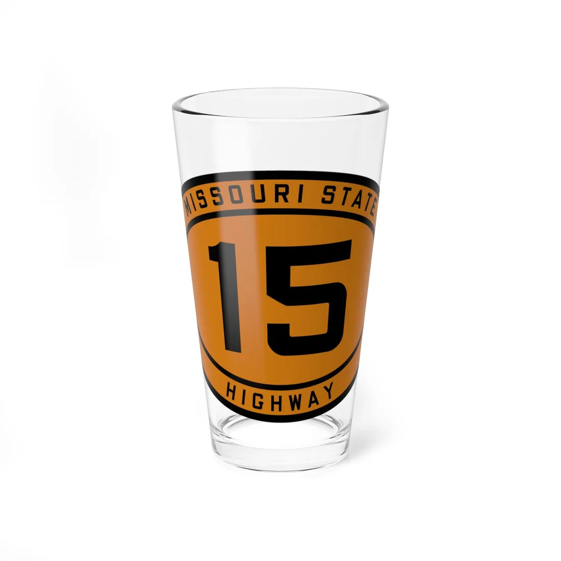 MO-15 1920 (Missouri) (Road Sign) Pint Glass 16oz 16oz - Go Mug Yourself