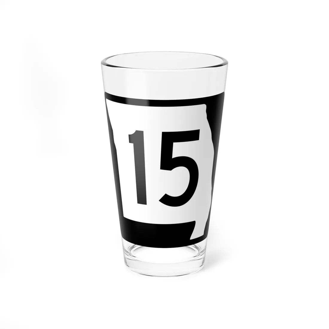MO-15 (Missouri) (Road Sign) Pint Glass 16oz 16oz - Go Mug Yourself