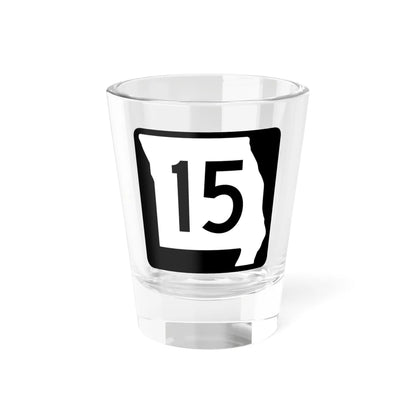 MO-15 (Missouri) (Road Sign) Shot Glass 1.5oz 1.5oz - Go Mug Yourself