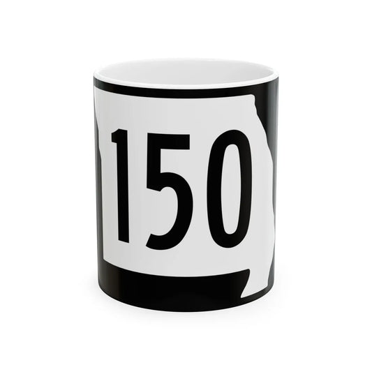 MO-150 (Missouri) (Road Sign) White Coffee Mug 11oz - Go Mug Yourself
