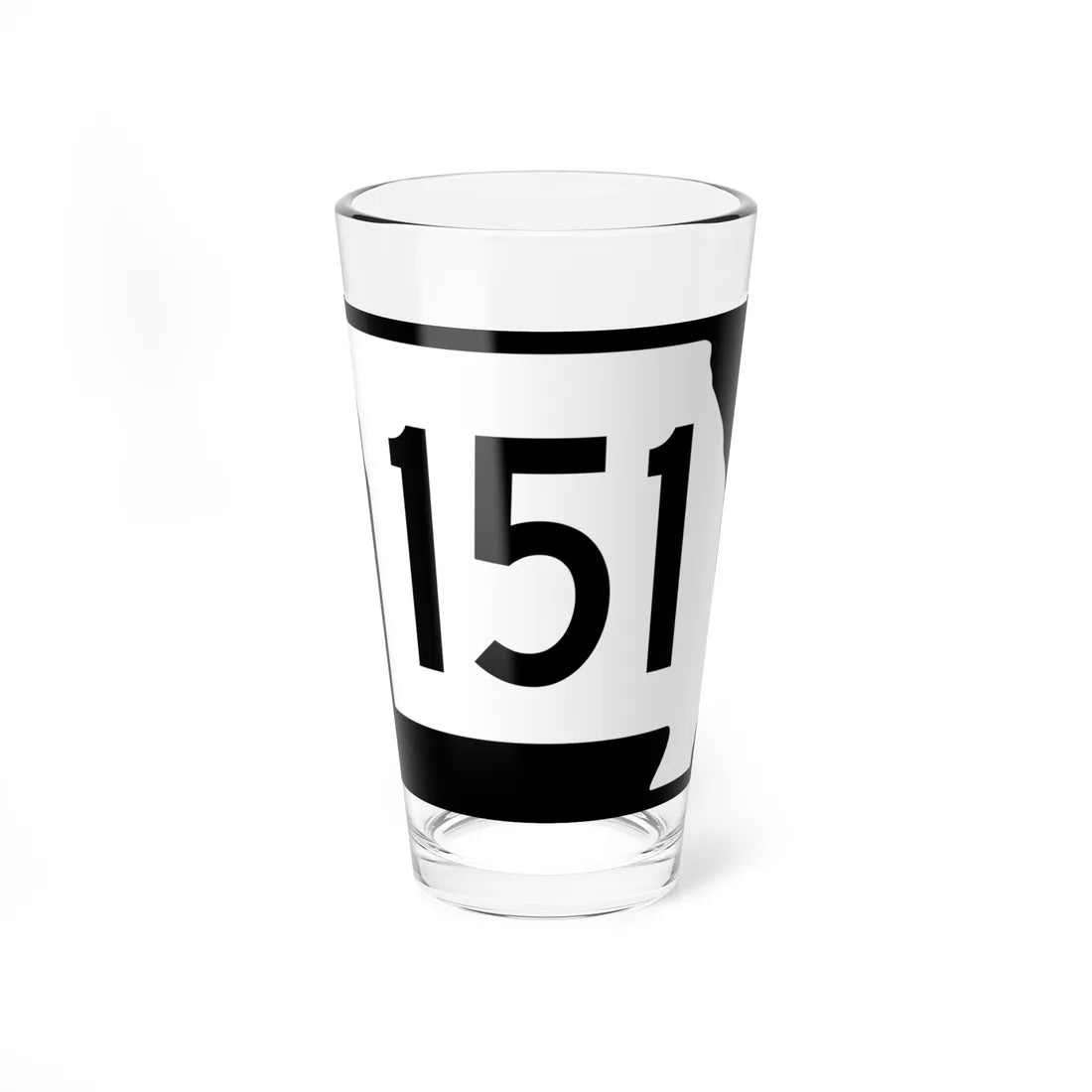 MO-151 (Missouri) (Road Sign) Pint Glass 16oz 16oz - Go Mug Yourself