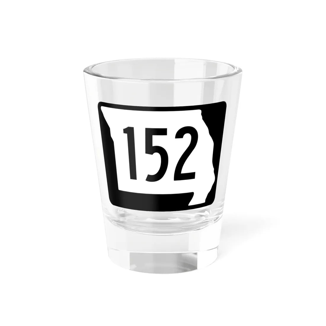 MO-152 (Missouri) (Road Sign) Shot Glass 1.5oz 1.5oz - Go Mug Yourself