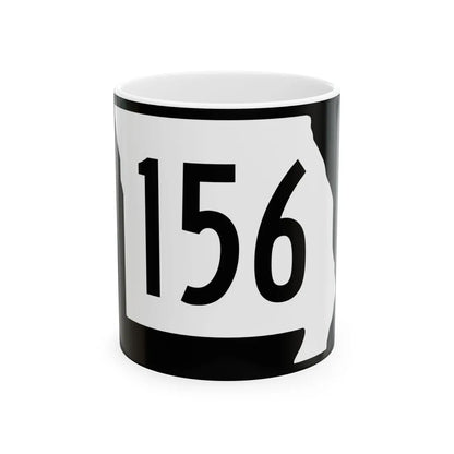 MO-156 (Missouri) (Road Sign) White Coffee Mug 11oz - Go Mug Yourself