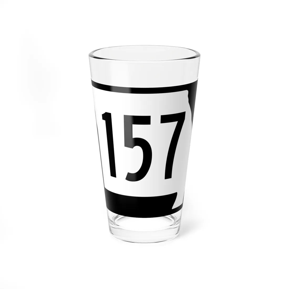 MO-157 (Missouri) (Road Sign) Pint Glass 16oz 16oz - Go Mug Yourself