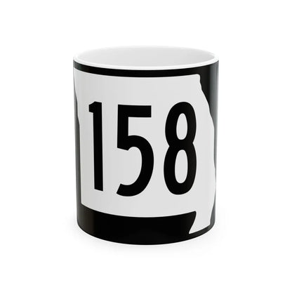 MO-158 (Missouri) (Road Sign) White Coffee Mug 11oz - Go Mug Yourself